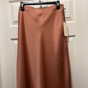 Rachel Zoe  || Slip Midi Skirt - Light Bronze